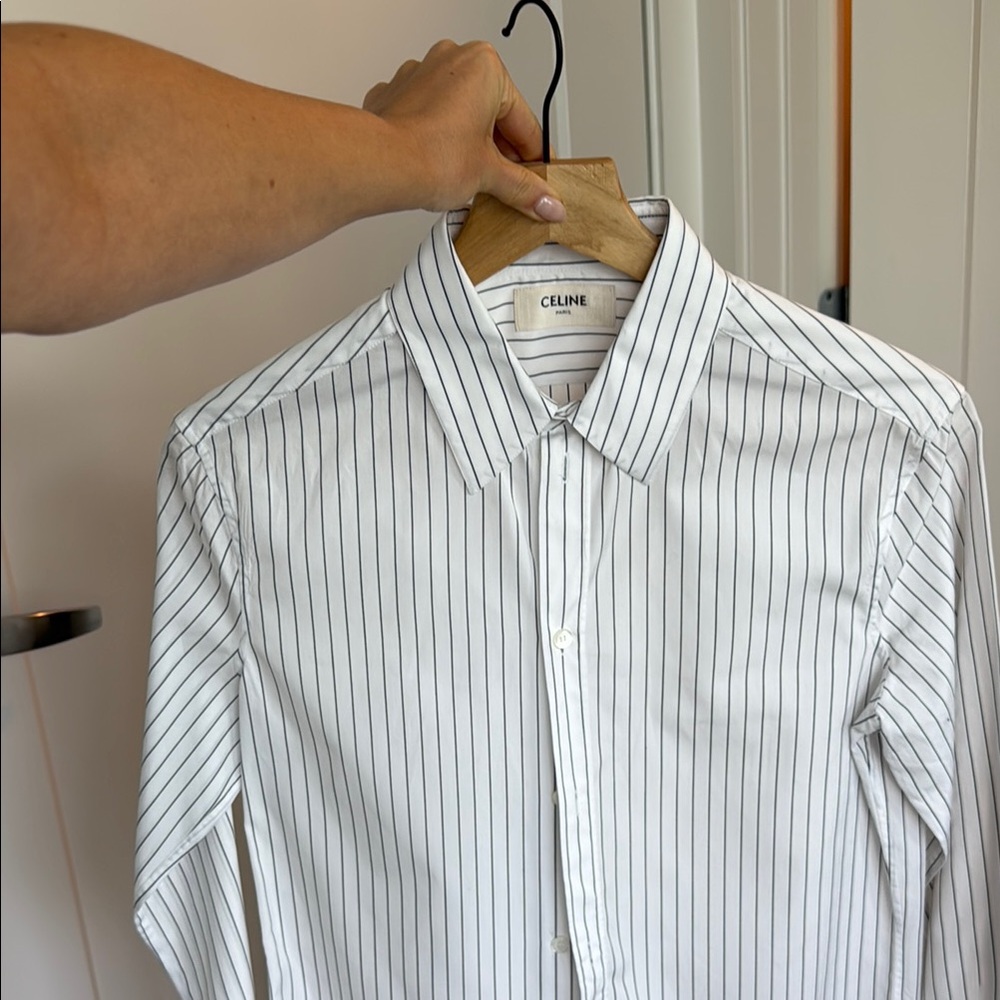Celine White Dress Shirt Classic Style
